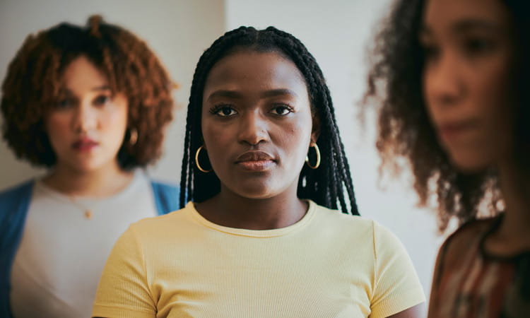 Three serious women