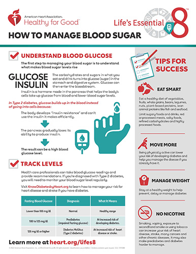 Life's Essential 8 - How to Manage Blood Sugar Fact Sheet | Go Red for ...