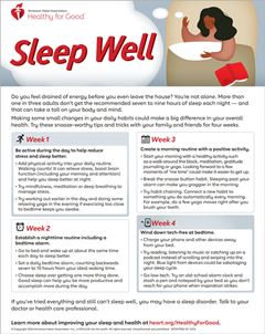 Infografía Sleep Well