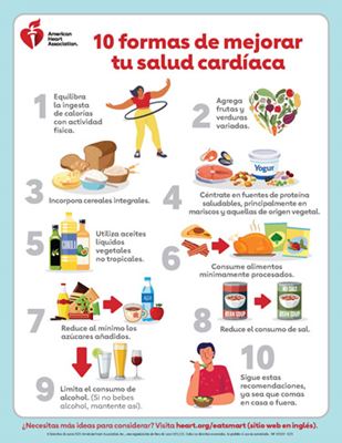 Miniatura de la infografía 10 formas de mejorar la salud cardíaca