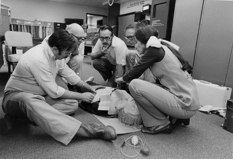 A CPR course in 1977. (American Heart Association archives)