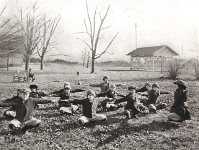 An early exercise class for children with heart disease. (American Heart Association archives)