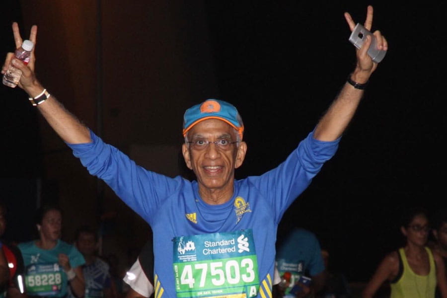 Dr. Akil Taherbhai at a race