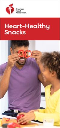 Heart Healthy Snacks brochure cover