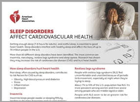 Sleep disorders fact sheet