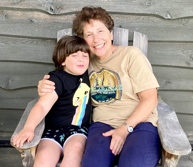 Linda Matisoff with her granddaughter, Laila.  (Photo courtesy of the Matisoff family)