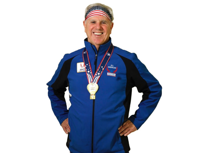 Dan Williams competes in the Senior Olympics and wants to show people it is possible to go from near-death to gold medals. (Photo courtesy of Brendan Mattingly)