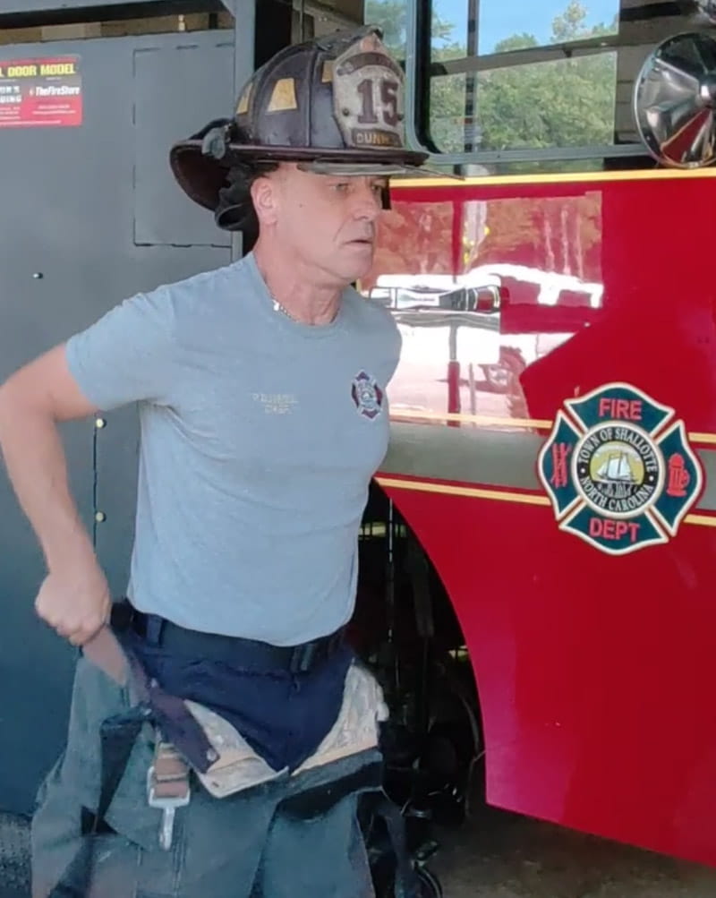 Paul Dunwell was determined to keep his job as a fire and rescue chief at Shallotte Fire and Rescue in North Carolina. (Photo courtesy of Paul Dunwell)