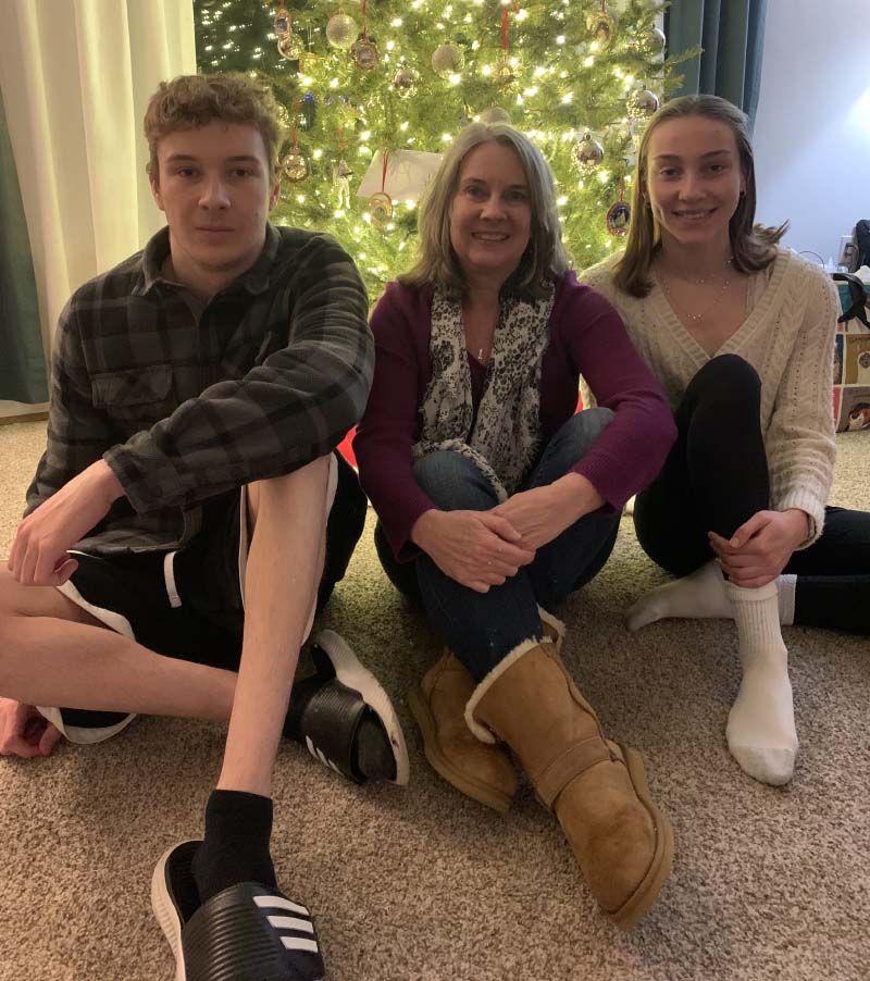 Ben Pastva (left) with his mom, Kelly Weaver, and sister, Katherine. (Photo courtesy of Kelly Weaver)