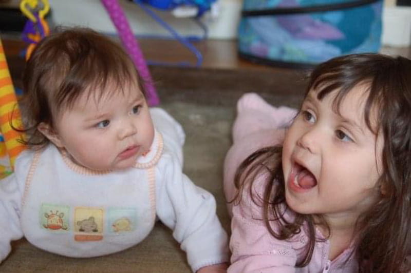 Amelia Laytham's daughters, Jocelyn (left) and Vera, a few months after Amelia's heart attack. (Photo courtesy of Amelia Laytham)