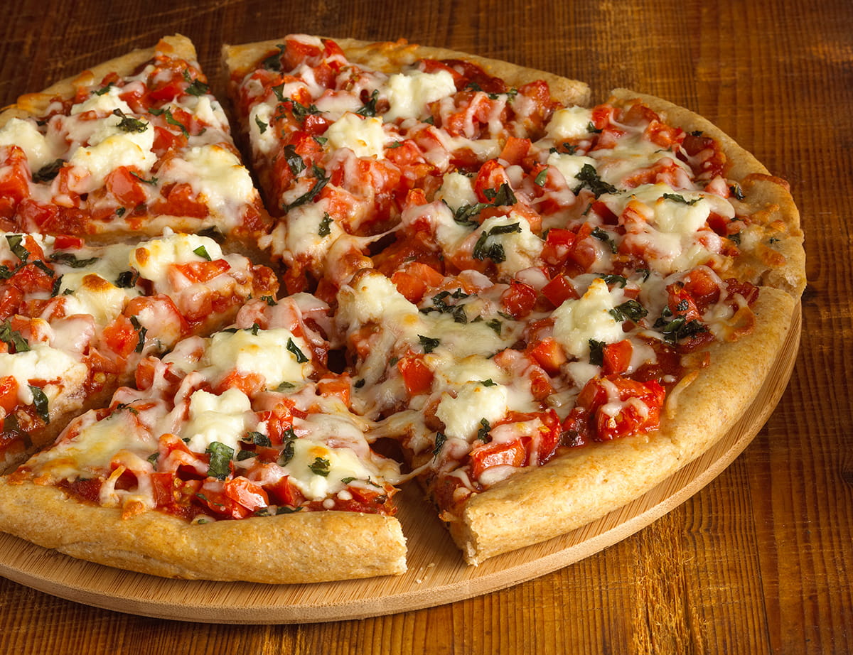 Classic Margherita Pizza with WholeWheat Pizza Crust Go Red for Women