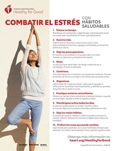 Infografía de combata el estrés en español