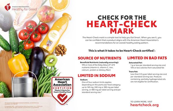 Check for the Heart-Check Mark Infographic Check for the Heart-Check Mark Infographic