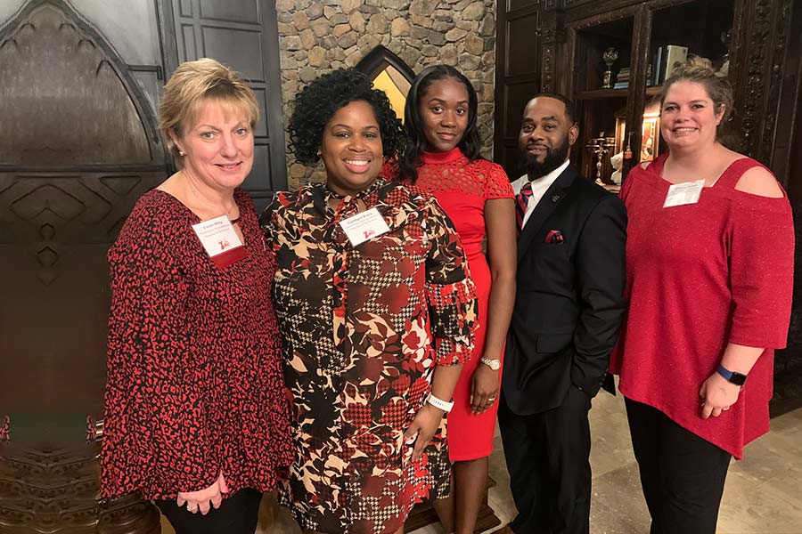 group of Go Red for Women donors and volunteers group of Go Red for Women donors and volunteers